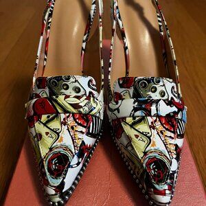 Fun Slingback Heels - Size 6. New In Box